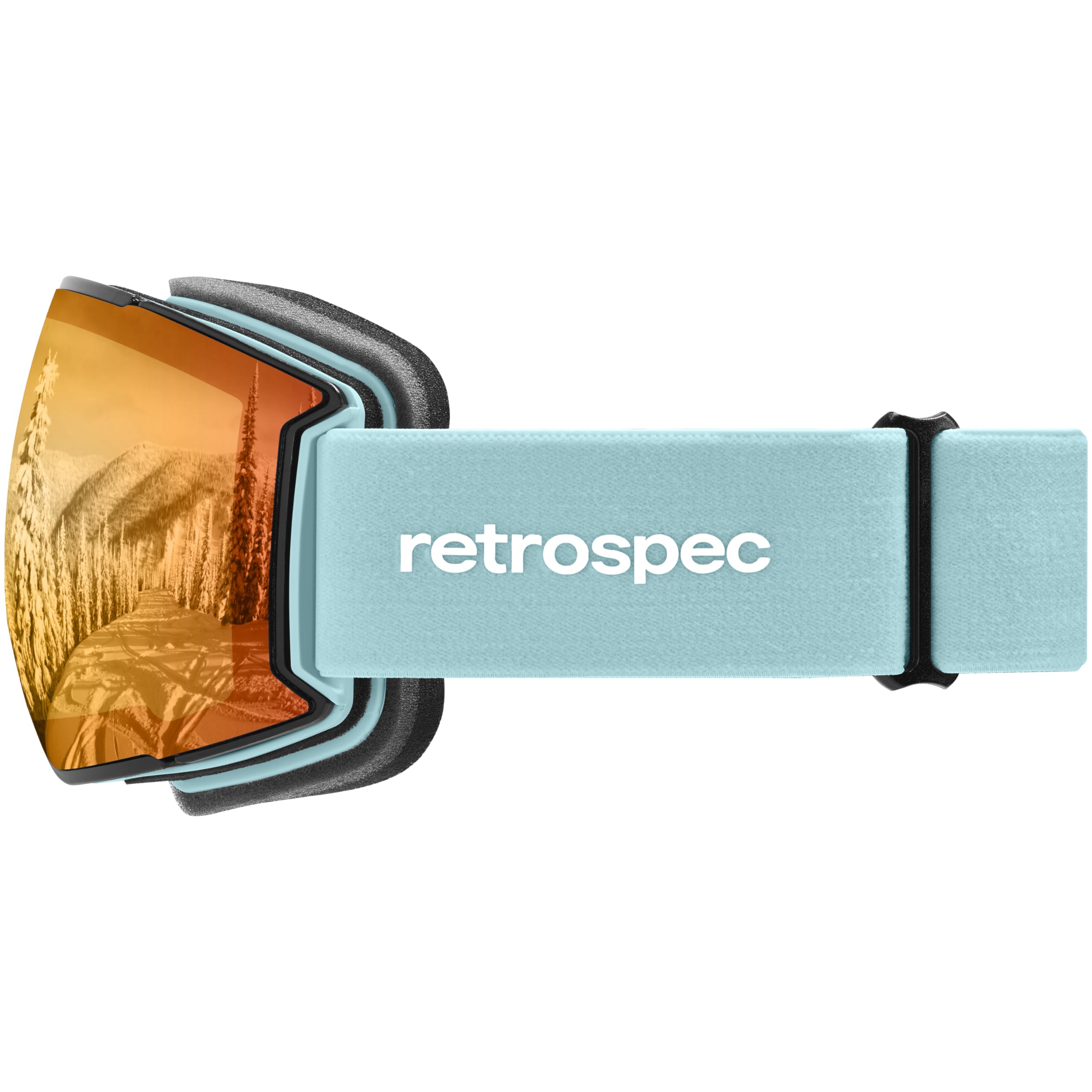 Retrospec Zenith Ski Goggles for Men and Women Over Glasses, UV Protection, Anti-Fog, Scratch Resistant Snow Goggles for Skiing and Snowboarding