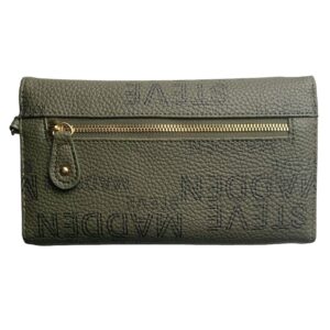 Steve Madden LOGOBAR TRIFOLD Wallet Wristlet (OLIVE)