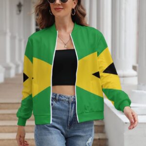 AMRANDOM Women Fall Jacket Thin Hooded Sweater (Jamaican Flag print) Casual essential Hoodie Girls Pullover Tops Long Sleeve Sweat shirts