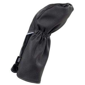 IZZO Golf Premium Driver Headcover Gray/Black - Durable PU Leather Golf Driver Headcover