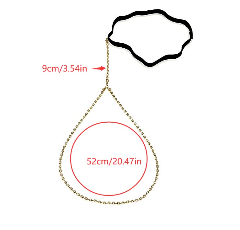 Fashion Rhinestone Elastic Leg Chain Women Fashion Rhinestone Thigh Chain Simple Street Chain Beach Jewelry (silvery)