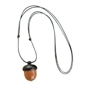 harilla screwable ebony acorn necklace pendant jewelry acorn, b