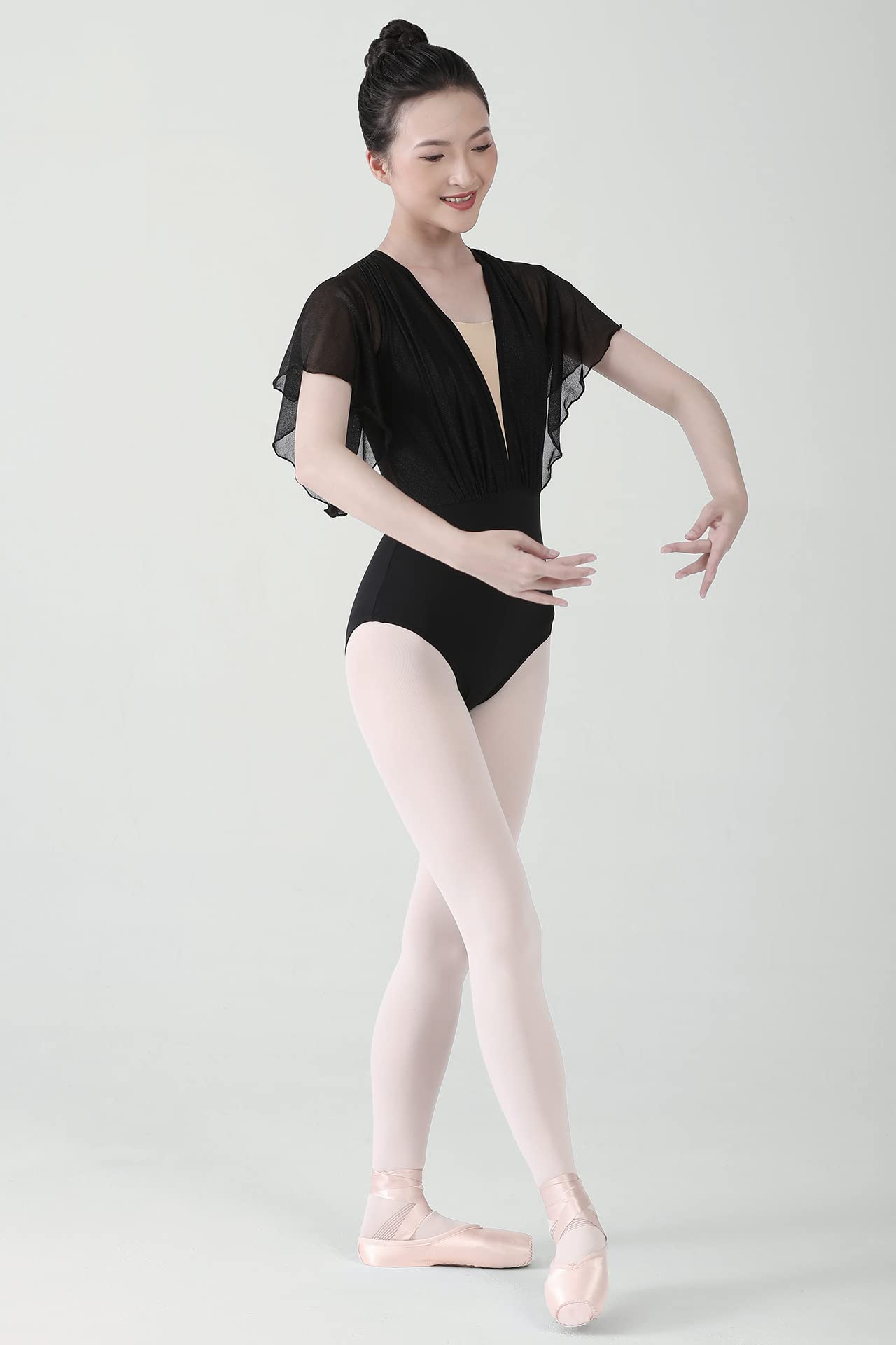 Dance Elite - Larisa - Dance Leotard For Women. Leotards for Women Ballet and Dance (Black, Adult S)