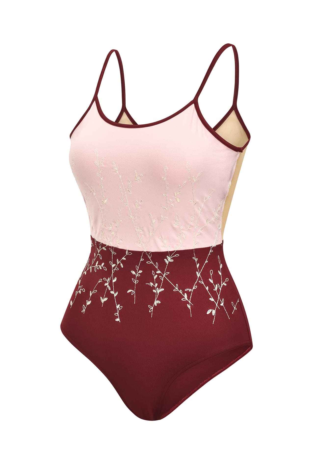 Dance Elite - Charmaine - Camisole Dance Leotard For Women. Leotards for Women Ballet and Dance (Wine, Adult S)