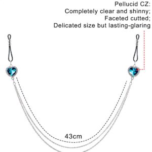 Ocptiy Fake Clamps Piercing Jewelry for Women Men Butterfly Fake belly Chain Cute Stainless Surgical Steel Faux Silver Bar Non-Piercing Clip On Dangle Body Piercing Jewelry for Women