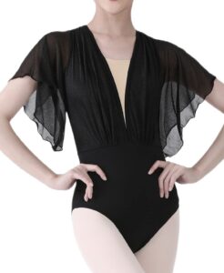 dance elite - larisa - dance leotard for women. leotards for women ballet and dance (black, adult s)