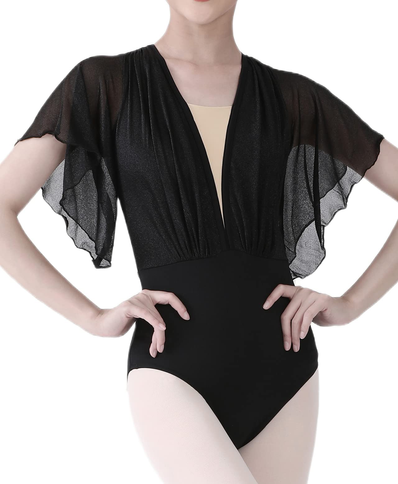 Dance Elite - Larisa - Dance Leotard For Women. Leotards for Women Ballet and Dance (Black, Adult S)