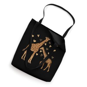 Giraffe Heart Giraffe Animal Lover Zoo Giraffe Tote Bag