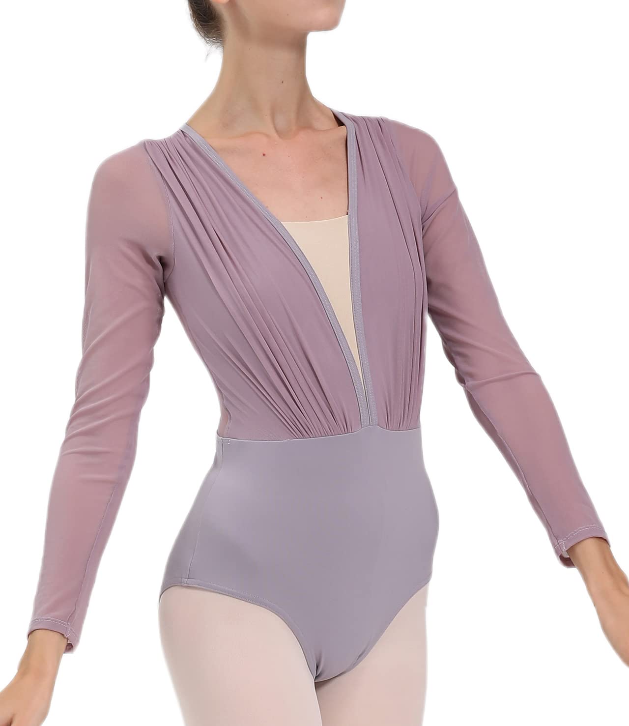 Dance Elite - Eliza - Dance Leotard For Women. Leotards for Women Ballet and Dance (Lilac, Adult M)