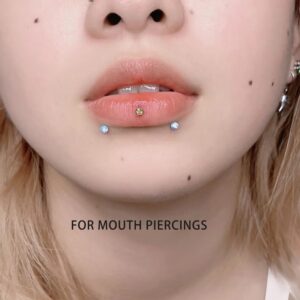 Yaalozei 16G Threadless Push in Lip Labret Medusa Monroe Nose Ring Stud Piercing Jewelry Women Stainless Surgical Steel Silver Flat Back Cartilage Helix Tragus Earrings Studs Bar Piercing Jewelry Men