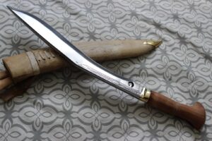 13" traditional sirupate hunting kukri - hand forged egkh factory outlet in nepal - ready to use outdoor knives - balance water tempered - light blade hiking khukuri