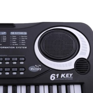 Tachiuwa 61 Keys Electronic Organ Digital Piano Keyboard with Microphone Kid Gifts