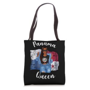 panama queen african panamanian black womens woman tote bag