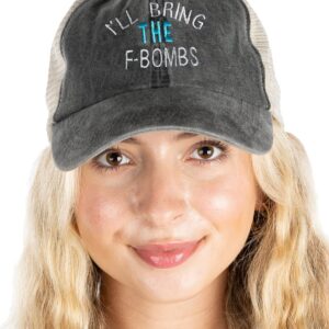 Funky Junque Cotton Mesh Hat - I'll Bring The - F Bombs