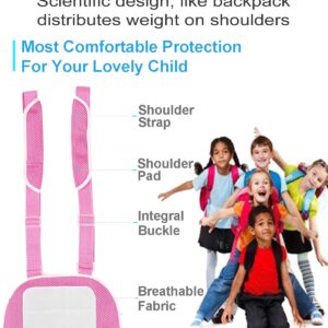 DouHeal Medical Kids Arm Sling, Breathable, Soft & Comfort, Adjustable, Toddler Children Pediatric Rotator Cuff, Elbow Support for Broken, Fractured Arm & Shoulder Injury, Immobilizer Band (Pink)