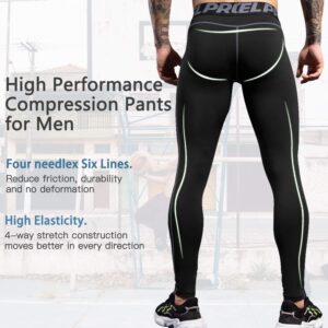 SPVISE Men's Compression Pants Leggings Sports Tights Cool Dry Athletic Baselayer Active Men Pants Workout Running Yoga Gym