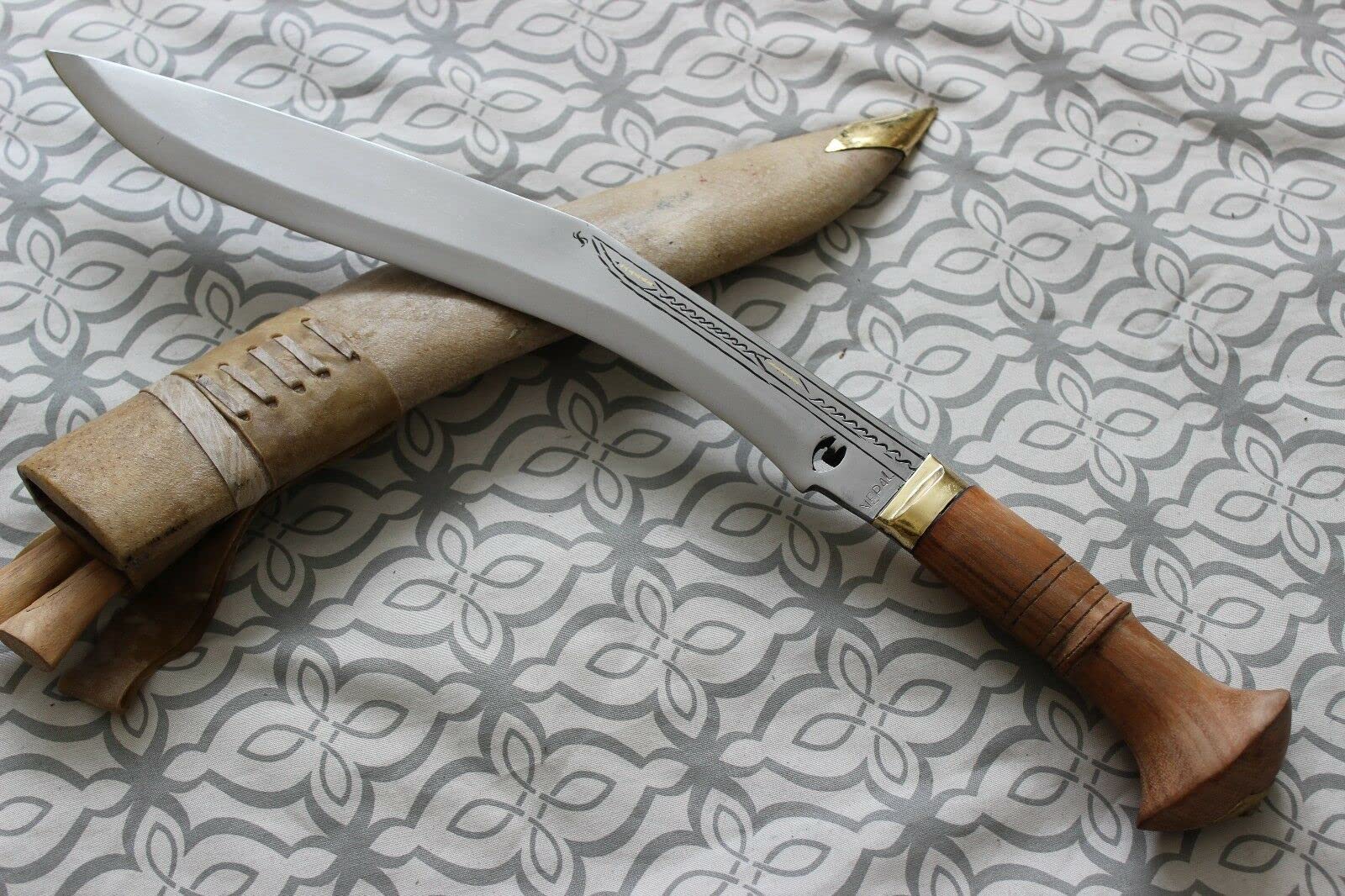 13" Traditional Sirupate Hunting Kukri - Hand Forged EGKH Factory Outlet in Nepal - Ready to use Outdoor Knives - Balance water tempered - Light Blade Hiking Khukuri