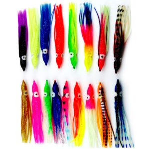 30cm soft trolling bait fishing lures squid skirt fishing octopus skirts for saltwater tackle (5pcs)