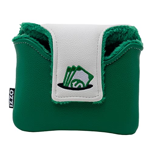 IZZO Golf Funny in Your Face Mallet Putter Headcover - Money Putt Funny Saying Joke/Gag Golf Headcover for Your Putter