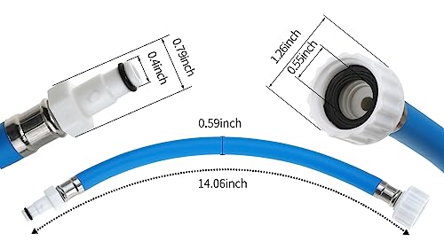 Flush Hose Fitting Kit for Yamaha Boat Waverunner LX VX VXR FXHO VX110 VX Deluxe FX Cruiser Jet Ski GP1800 GP1300 AR190 (Flush Hose)