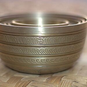 SANSKAR NEPAL Tibetan Singing Bowl Set of 7 Hand Hammered with Carry Box | Bells for Meditation and Yoga | Sound Therapy Instruments for Relaxation | Prayer Bowl Chakra Healing for Spiritual Growth