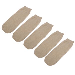 5pcs Stump Socks Set Portable Soft Breathable Elastic Cotton Protective Amputee Socks for Daily Life(L)