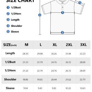 GEEK LIGHTING Mens Short Sleeve Polo Shirts Casual Collared T-Shirt for Golf Tennis Light Khaki XL