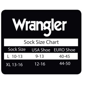 Wrangler Mens Ultra Dri Seamless Toe Western Boot Socks 3 Pair Pack (as1, alpha, l, regular, regular, Coyote, Large)