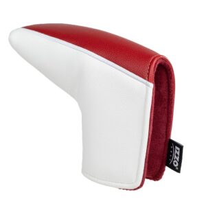 izzo golf blade putter headcover maroon/white - putter headcover for your mallet putter, blade style head cover