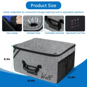 WOLT | Golf Trunk Organizer-Collapsible & Foldable Golf Travel Bag, Waterproof Car Golf Locker with Separate Compartment,Durable Golf Trunk Storage to Store Golf Accessories