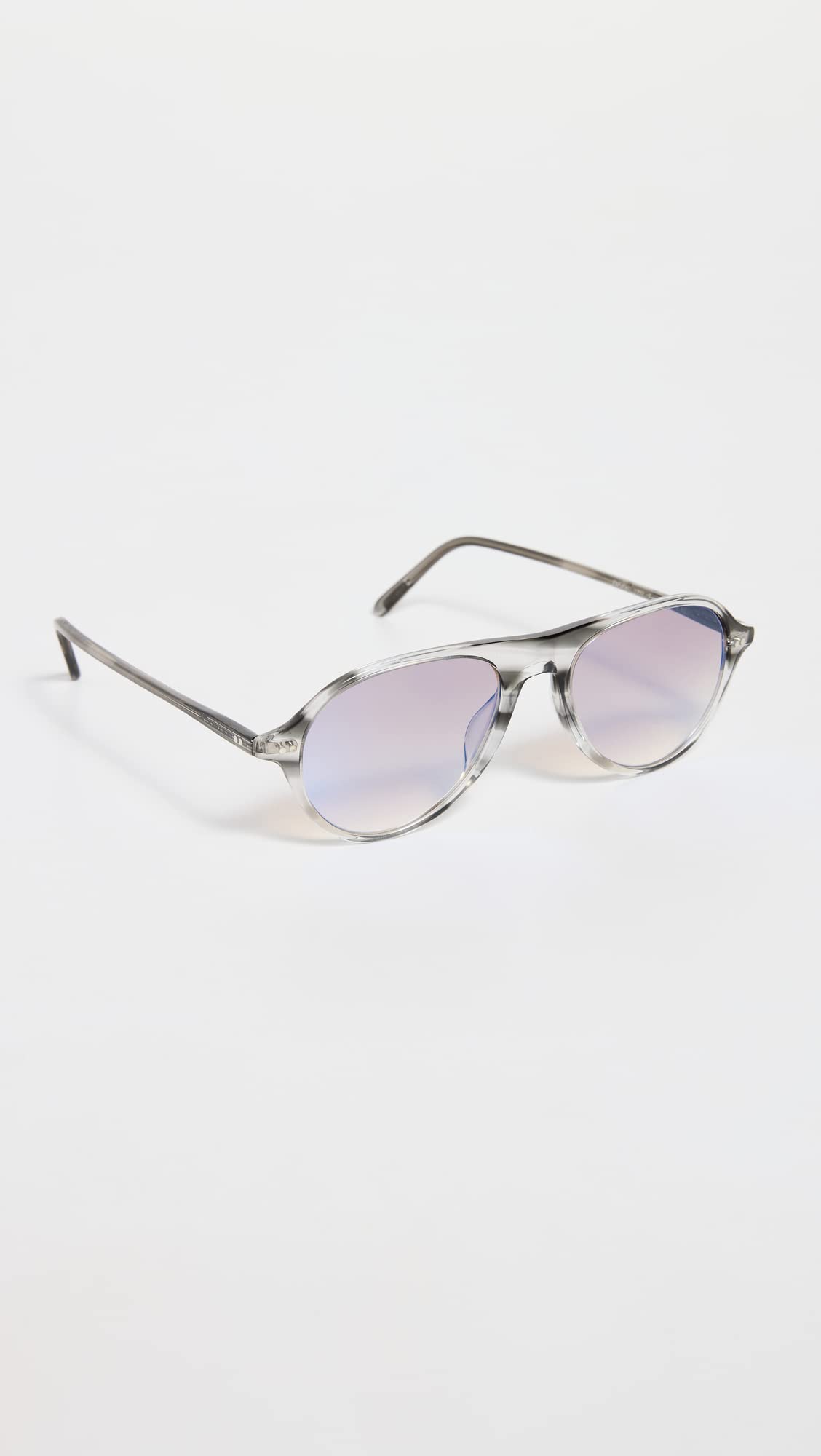 Oliver Peoples Eyewear Emet Sunglasses, Grey Textured Tortoise, One Size