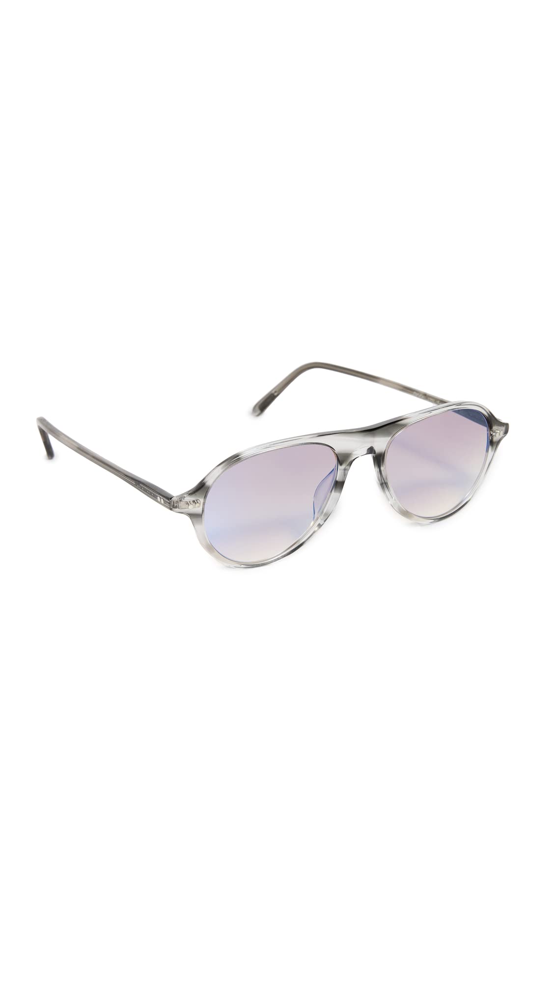 Oliver Peoples Eyewear Emet Sunglasses, Grey Textured Tortoise, One Size