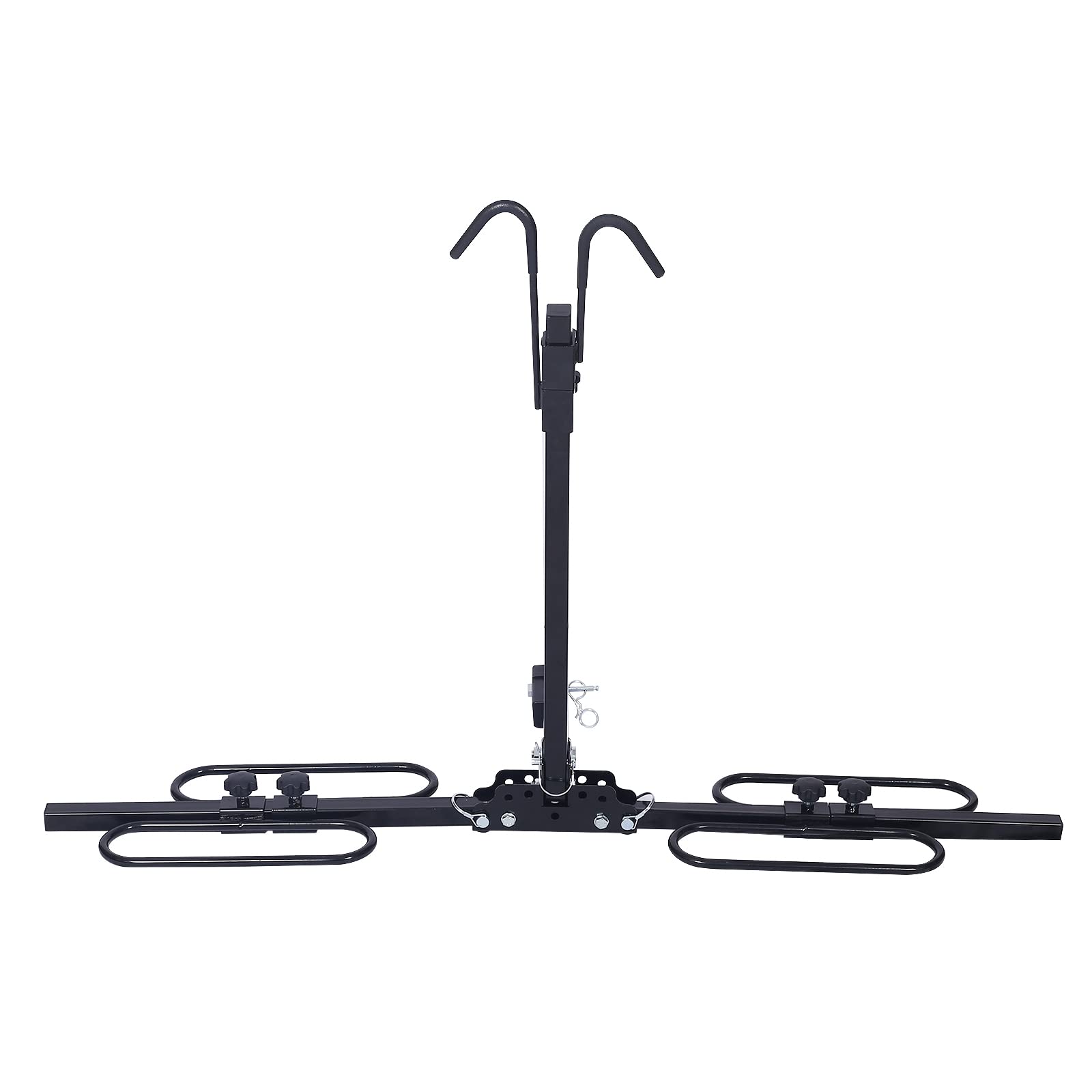 2 Bike Carrier Platform 1.25'' or 2" Hitch Mounted Rack 120LB Max Load Heavy Duty Carrier Platform Bicycle Car Racks for Standard and Fat Tire Bicycles