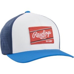 rawlings | patch hat | large/x-large | white/navy