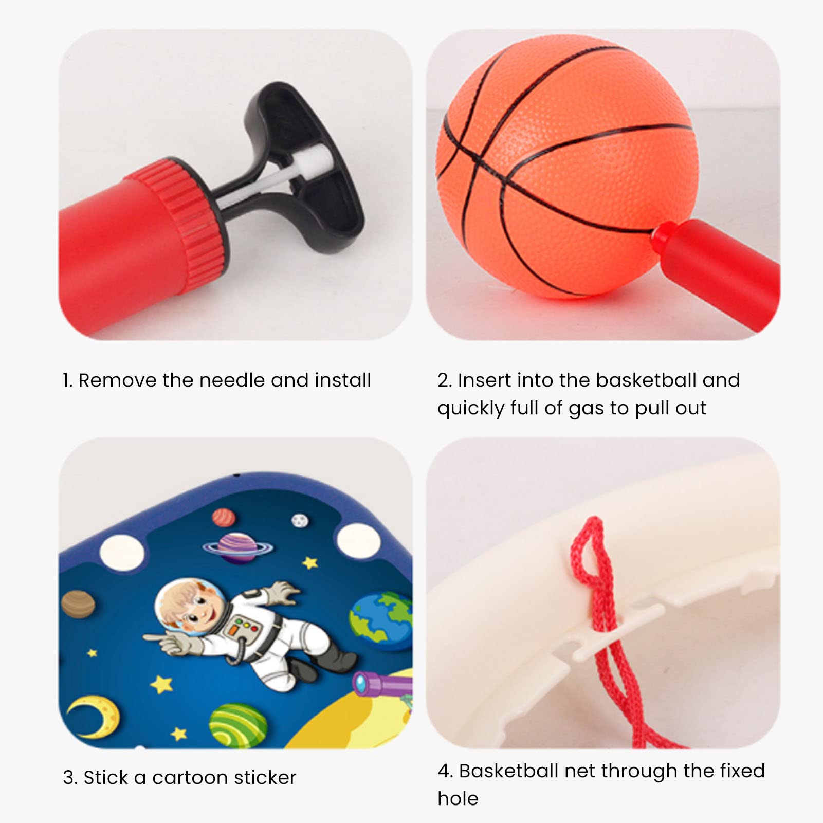 Mini Basketball Hoop with Balls,Indoor Basketball Hoop Set Foldable Wall Mounted Suction Cup Fixing Mini Basketball Board Net for Toddler(blue)