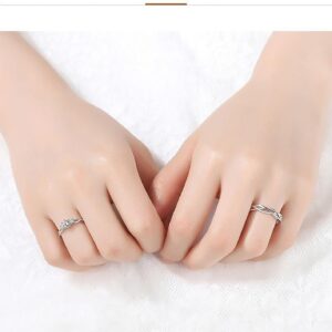 HONYAT Valentine's Day Ring Proposal Engagement Wedding Ring S925 Diamond Ring Gift