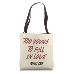 Mötley Crüe – Brush Stroke Too Young To Fall In Love Tote Bag