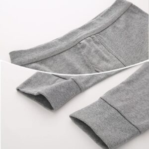 Men's Winter Thermal Underwear Bottom Fleece Lined Long Johns for Men Thermal wear Leggings for Cold Weather Dark Grey