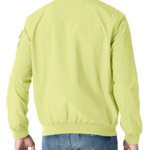 Rdruko Men's Lightweight Bomber Jacket Casual Stylish Fashion Coat Windbreaker(Lemon, US M)