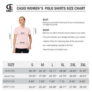 Golf Polo Shirts for Women Golf Shirts Athletic Polo Shirt Short Sleeve Work Shirts Casual Collared T-Shirts Dry Fit Shirts (Light Pink,M)