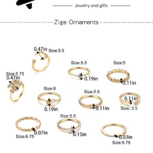 choice of all Stackable Rings Set for Women Gifts Trendy Stuff Gold Stackable Moon Star Knuckle Rings Boho Rings Cute Stuff Stocking Stuffers for Women Christmas Gifts 2024