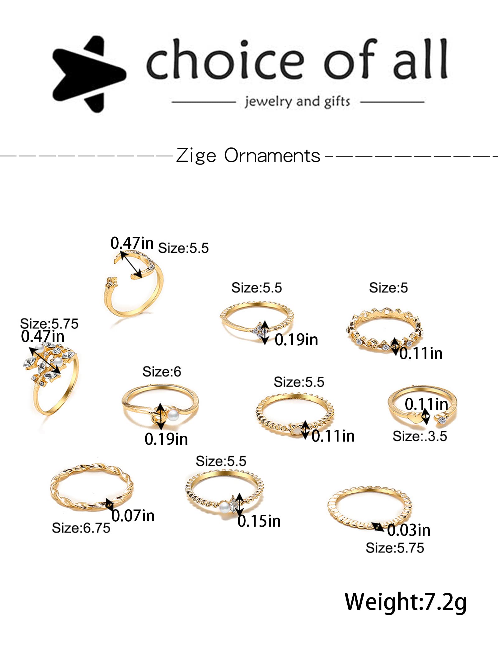 choice of all Stackable Rings Set for Women Gifts Trendy Stuff Gold Stackable Moon Star Knuckle Rings Boho Rings Cute Stuff Stocking Stuffers for Women Christmas Gifts 2024