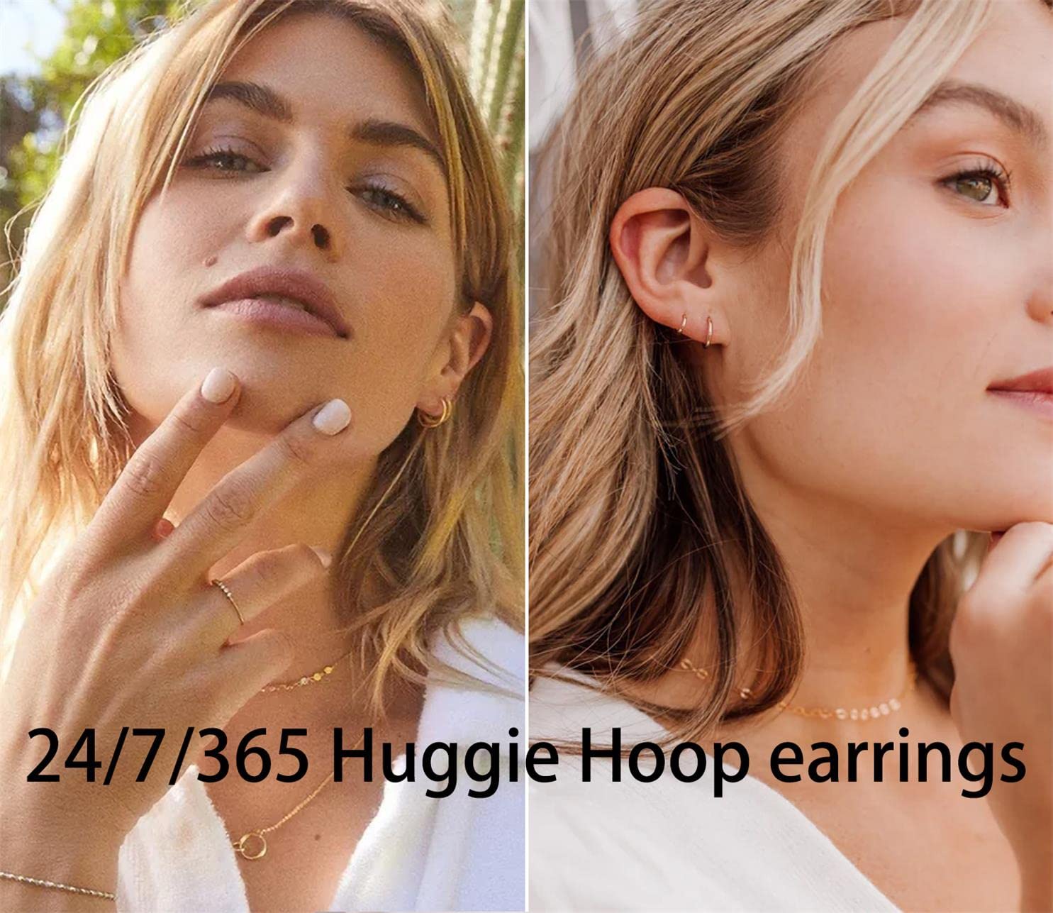 Small Gold Hoop Earrings for Women Set: 5 Pairs Lightweight 14K Gold Minimalist Huggie Hoop Earrings Cartilage Hoop Earring Helix Earring Tiny Gold Hoops for Women Men 1.6MM Thickness Hypoallergenic Earring Sets for Multiple Piercing (14K Gold - 5 Pairs(6