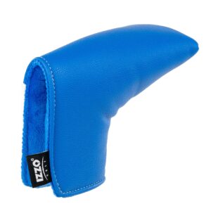 IZZO Golf Blade Putter Headcover Blue/White - Putter Headcover for Your Mallet Putter, Blade Style Head Cover