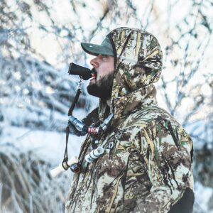 First Lite Men’s Origin Hoody - Lightweight Fleece Insulated Camo Hunting Fleece Pullover - First Lite Typha - Medium