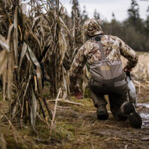 First Lite Men’s Origin Hoody - Lightweight Fleece Insulated Camo Hunting Fleece Pullover - First Lite Typha - Medium