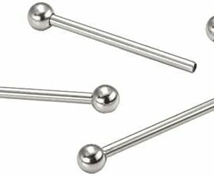 14G 1.5" Implant Titanium Internally Threaded Industrial Ear Cartilage Barbell Style 88888-413