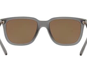 Arnette Men's AN4306 Plaka Square Sunglasses, Transparent Grey/Mirrored Yellow Gold, 54 mm