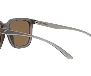 Arnette Men's AN4306 Plaka Square Sunglasses, Transparent Grey/Mirrored Yellow Gold, 54 mm