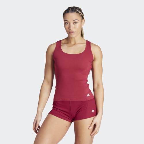 Adidas Women's Tank Top, Legacy Burgundy, XL